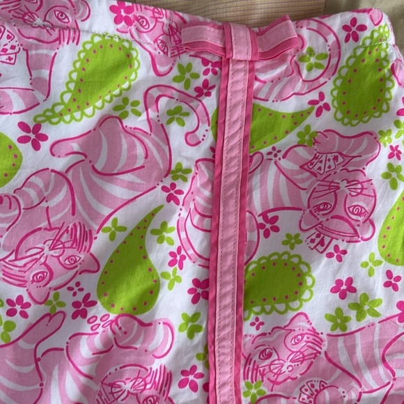 Lilly Pulitzer Pink and Green Mini Skort - size 12- Tiger pattern - Picture 2 of 5